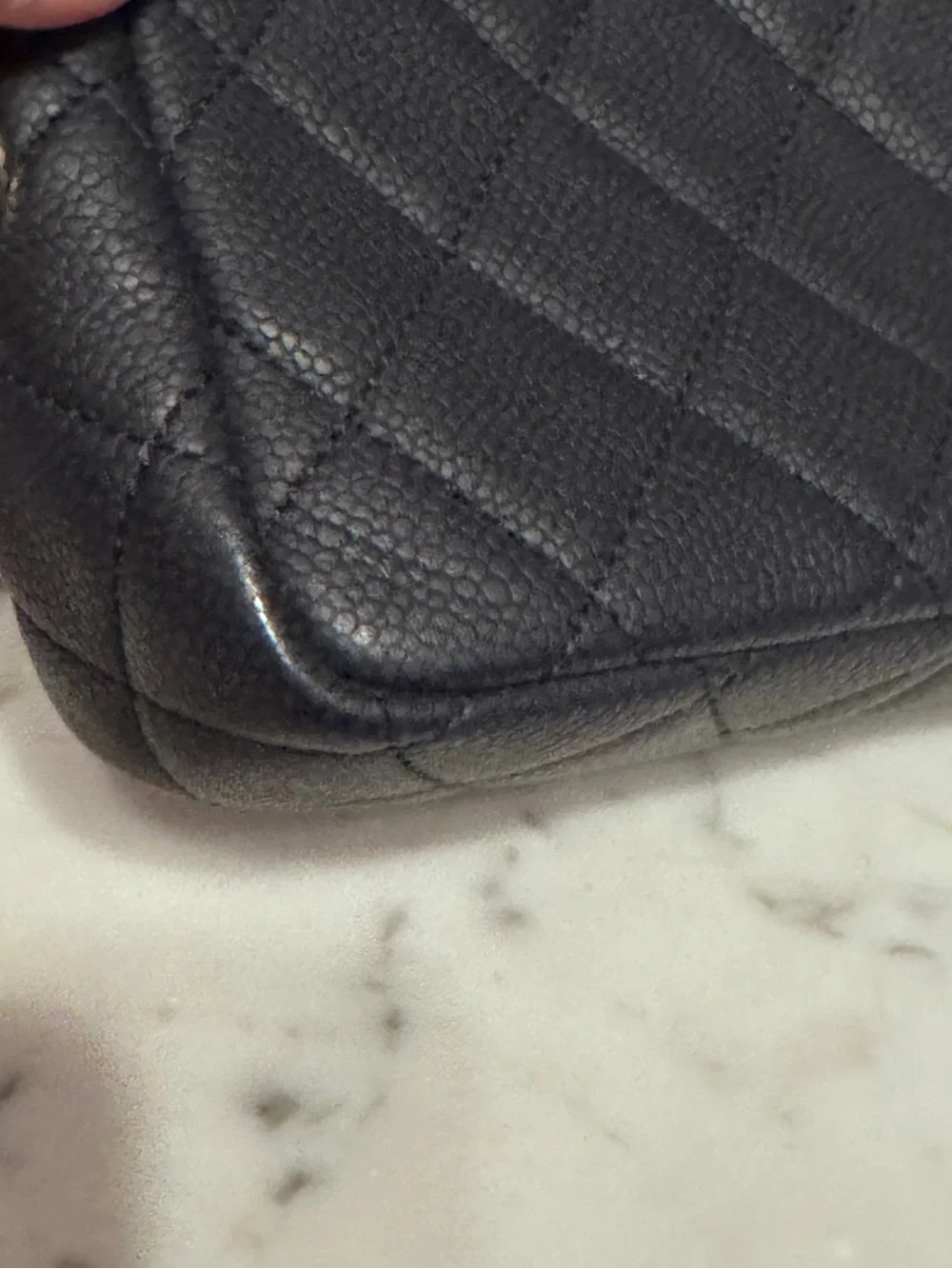 Chanel Mini Coco Tassel Camera Bag Navy Caviar Gold Chain – Like New